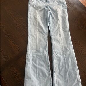 SPANX Light Blue Flare & Wide Leg Jeans